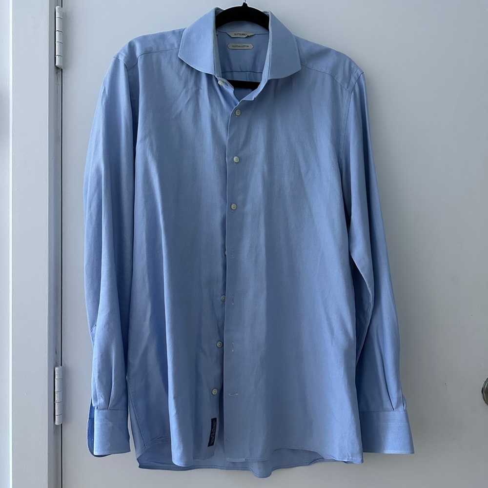 Suitsupply Egyptian Cotton Light Blue Dress Shirt